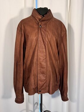 Johnston & Murphy Brown Leather Jacket